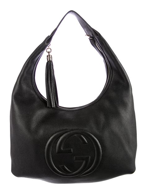 gucci cream leather hobo bag|gucci hobo bag vintage black.